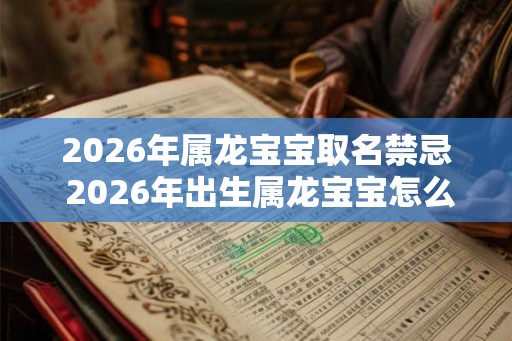 2026年属龙宝宝取名禁忌 2026年出生属龙宝宝怎么起名