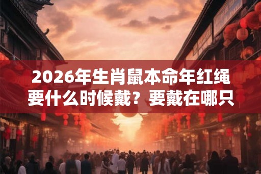 2026年生肖鼠本命年红绳要什么时候戴?要戴在哪只手? 2026年生肖鼠本命年红绳要什么时候戴?要戴在哪只手?