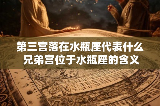 第三宫落在水瓶座代表什么 兄弟宫位于水瓶座的含义分析 第三宫落在水瓶座代表什么 兄弟宫位于水瓶座的含义分析
