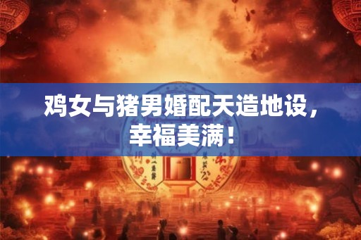 鸡女与猪男婚配天造地设，幸福美满！