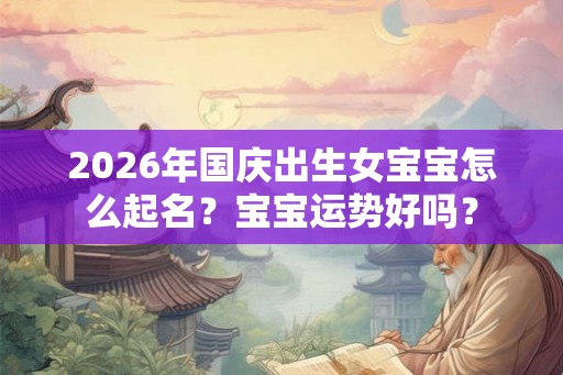 2026年国庆出生女宝宝怎么起名？宝宝运势好吗？