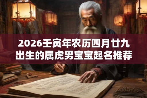 2026壬寅年农历四月廿九出生的属虎男宝宝起名推荐大全