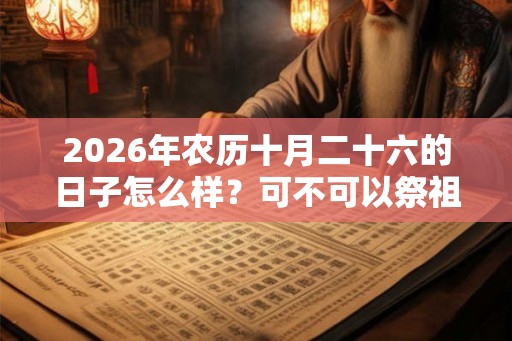 2026年农历十月二十六的日子怎么样?可不可以祭祖? 2026年农历十月二十六的日子怎么样?可不可以祭祖?