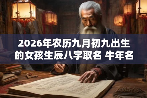 2026年农历九月初九出生的女孩生辰八字取名 牛年名字推荐
