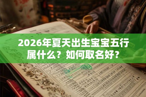 2026年夏天出生宝宝五行属什么？如何取名好？