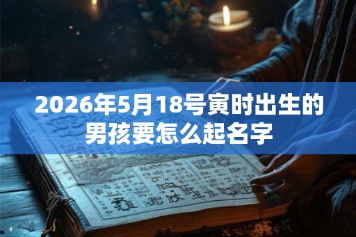 2026年5月18号寅时出生的男孩要怎么起名字 2026年5月18号寅时出生的男孩要怎么起名字