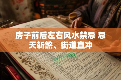 房子前后左右风水禁忌 忌天斩煞、街道直冲