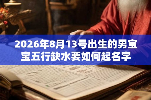 2026年8月13号出生的男宝宝五行缺水要如何起名字