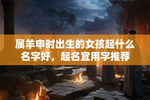属羊申时出生的女孩起什么名字好，起名宜用字推荐