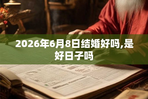 2026年6月8日结婚好吗,是好日子吗 2026年6月8日结婚好吗,是好日子吗