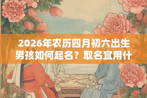 2026年农历四月初六出生男孩如何起名？取名宜用什么字？