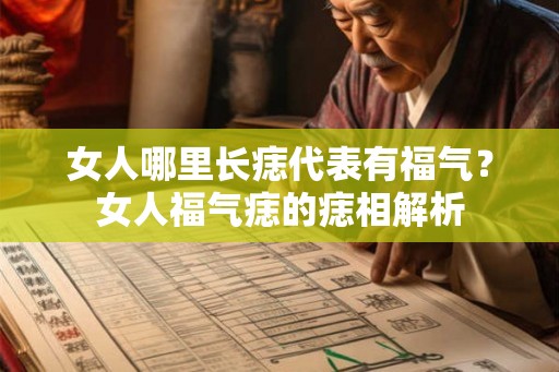 女人哪里长痣代表有福气？女人福气痣的痣相解析