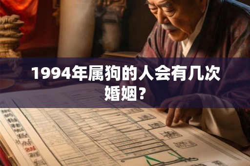 1994年属狗的人会有几次婚姻？