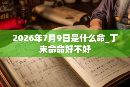 2026年7月9日是什么命_丁未命命好不好