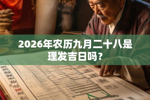 2026年农历九月二十八是理发吉日吗？
