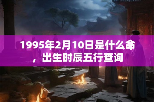 1995年2月10日是什么命，出生时辰五行查询