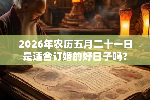 2026年农历五月二十一日是适合订婚的好日子吗？