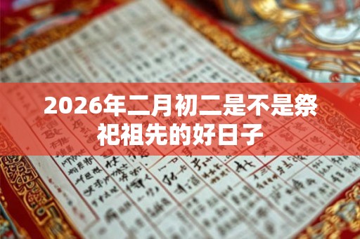2026年二月初二是不是祭祀祖先的好日子