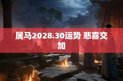 属马2028.30运势 悲喜交加
