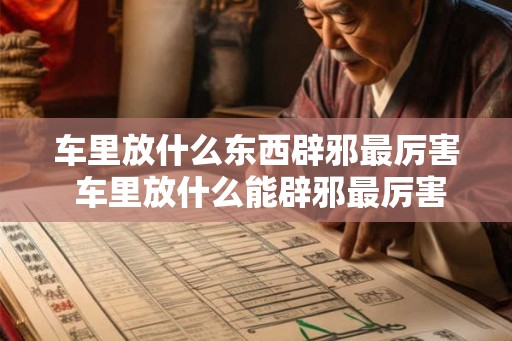 车里放什么东西辟邪最厉害 车里放什么能辟邪最厉害