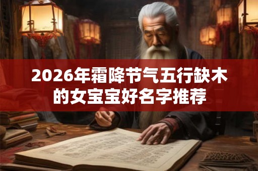 2026年霜降节气五行缺木的女宝宝好名字推荐 2026年霜降节气五行缺木的女宝宝好名字推荐