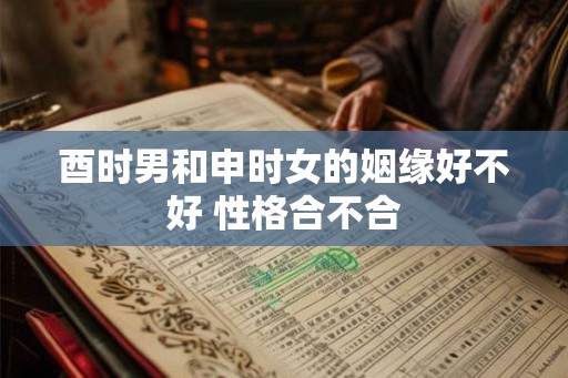 酉时男和申时女的姻缘好不好 性格合不合