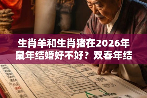 生肖羊和生肖猪在2026年鼠年结婚好不好？双春年结婚好吗？