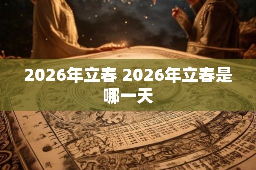 2026年立春 2026年立春是哪一天