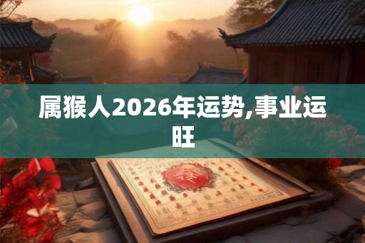 属猴人2026年运势,事业运旺