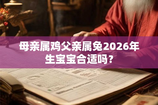 母亲属鸡父亲属兔2026年生宝宝合适吗？