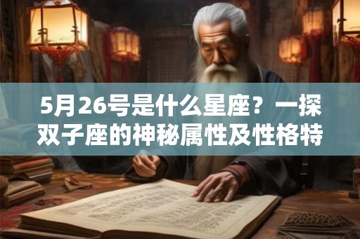 5月26号是什么星座？一探双子座的神秘属性及性格特点