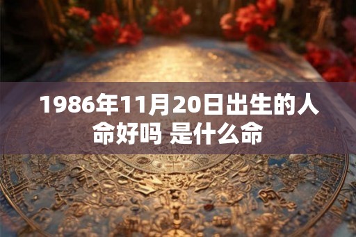 1986年11月20日出生的人命好吗 是什么命