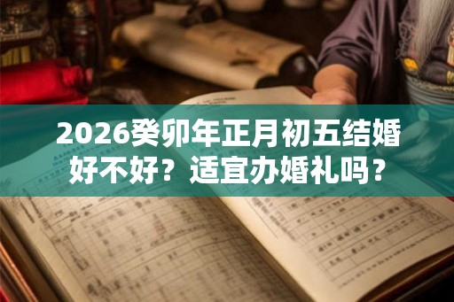 2026癸卯年正月初五结婚好不好？适宜办婚礼吗？