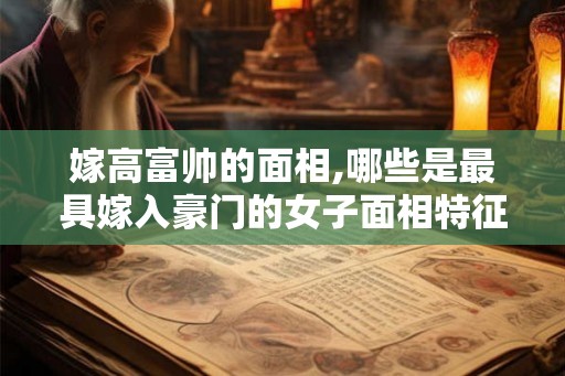 嫁高富帅的面相,哪些是最具嫁入豪门的女子面相特征？