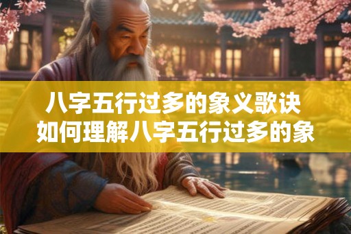 八字五行过多的象义歌诀 如何理解八字五行过多的象义歌诀