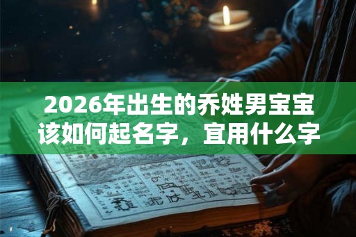 2026年出生的乔姓男宝宝该如何起名字，宜用什么字，