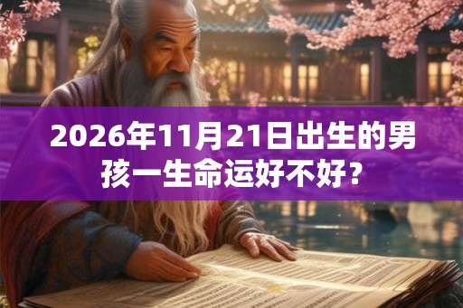 2026年11月21日出生的男孩一生命运好不好？
