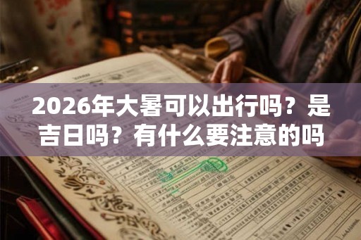 2026年大暑可以出行吗？是吉日吗？有什么要注意的吗？