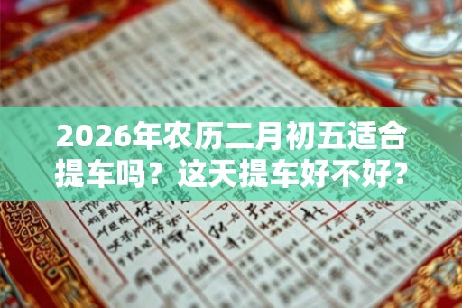 2026年农历二月初五适合提车吗？这天提车好不好？