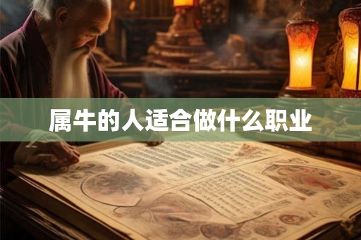 属牛的人适合做什么职业