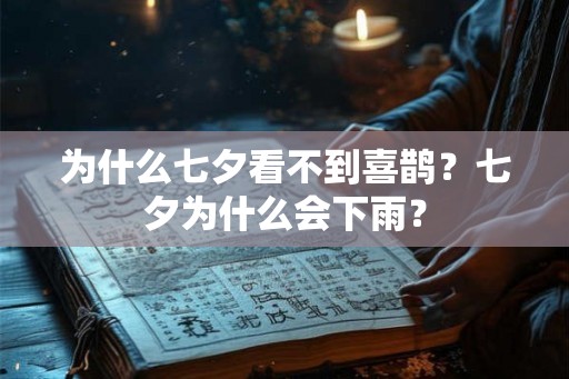 为什么七夕看不到喜鹊？七夕为什么会下雨？