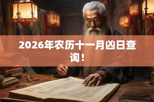 2026年农历十一月凶日查询！