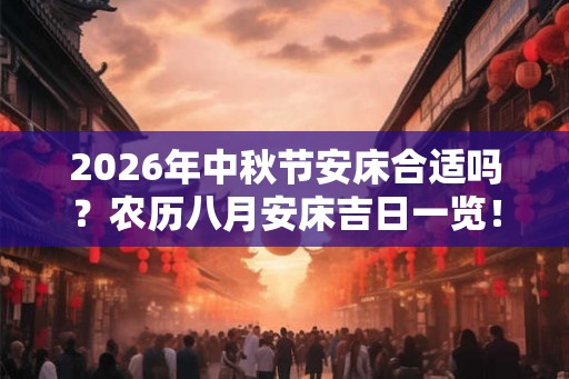 2026年中秋节安床合适吗?农历八月安床吉日一览! 2026年中秋节安床合适吗?农历八月安床吉日一览!