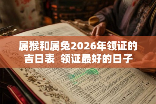 属猴和属兔2026年领证的吉日表  领证最好的日子