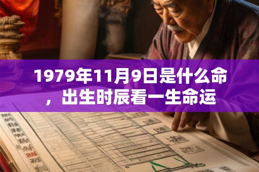 1979年11月9日是什么命,出生时辰看一生命运 1979年11月9日是什么命,出生时辰看一生命运