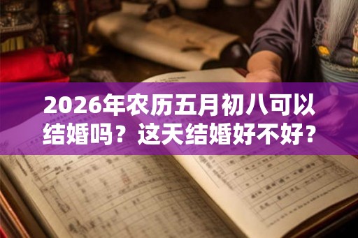 2026年农历五月初八可以结婚吗？这天结婚好不好？