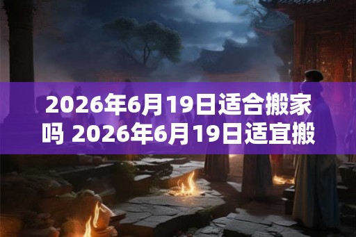 2026年6月19日适合搬家吗 2026年6月19日适宜搬家吗