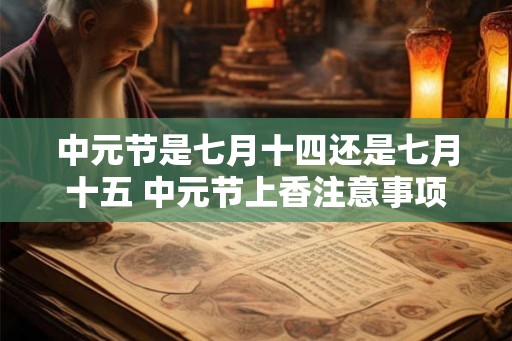 中元节是七月十四还是七月十五 中元节上香注意事项
