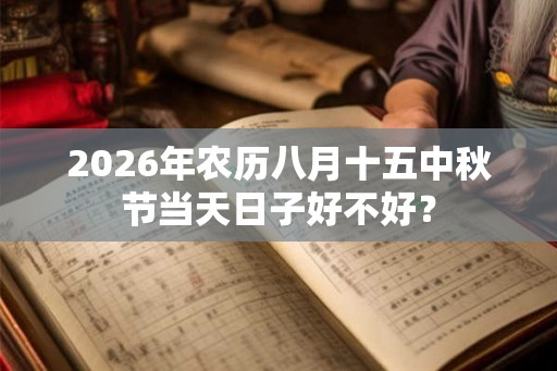 2026年农历八月十五中秋节当天日子好不好? 2026年农历八月十五中秋节当天日子好不好?