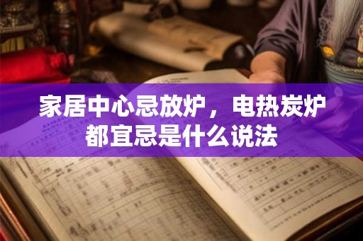 家居中心忌放炉，电热炭炉都宜忌是什么说法